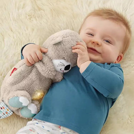 Snuggle Breathing Otter Bear | 30cm Plush Toy with Soothing Music & Motion | Ideal Sleep Aid & Cuddle Companion | High-Quality Materials | Baby Gift with Soft Texture & Gentle Features