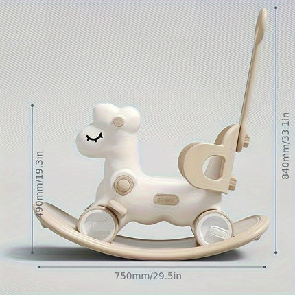 2-in-1 Kids Rocking Horse & Balance Bike | Safe, Durable & Colorful Ride-On Toy for Motor Skill Development | Ages 1-3