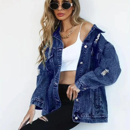 Trendy Oversized Spijkerjas voor Dames - Visconte