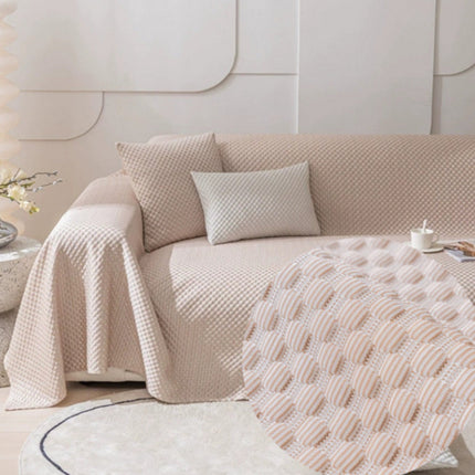 Breathable Non-Slip Sofa Cover | Cool Comfort | Cotton & Polyester Blend | Fits Various Sofa Sizes | Machine Washable | Contemporary Style | Keeps Sofa Fresh & Comfortable