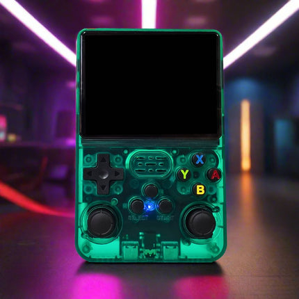 Retro Gaming Console | 20,000 Classic Games | 128GB Storage | Dual Joysticks | 3.5" HD IPS Display | RK3326 Quadcore CPU | 10+ Hour Battery | Built-in Speaker & 3.5mm Audio Port | Nostalgic Entertainment