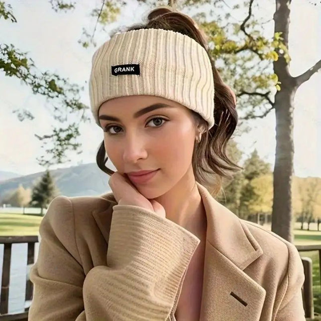 Women's Knitted Winter Headband | Chunky Cable Knit with Bow Knot | 100% Acrylic Wool | Cozy Turban-Style Ear Warmer | Artisan Handcrafted with Buttons | Boho Chic for Cold Weather Activities | Multiple Colors Available