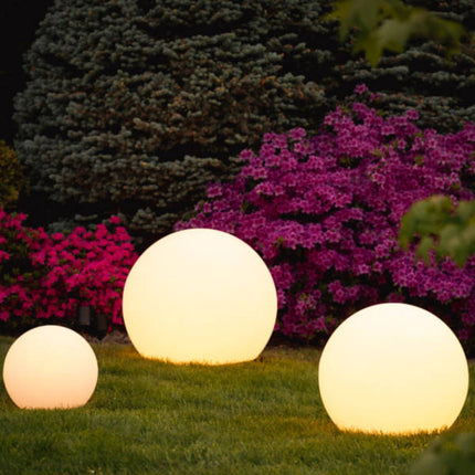 GlowSphere | Spherical Outdoor Accent Lighting | Weatherproof LED Garden Light with Remote | 16 Color Options | Ideal for Patios, Lawns, Verandas | Long-lasting Battery | Indoor/Outdoor Use