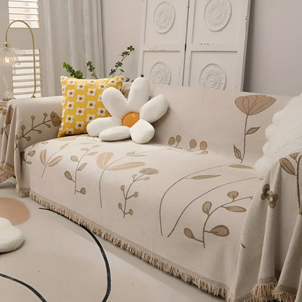 Modern Bloom Sofa Cover | Reversible Floral Design | Stylish Home Protection | Microfibre Blend | Durable & Luxurious | Versatile Use | Comfort & Protection Against Wear & Spills | Refresh Your Decor