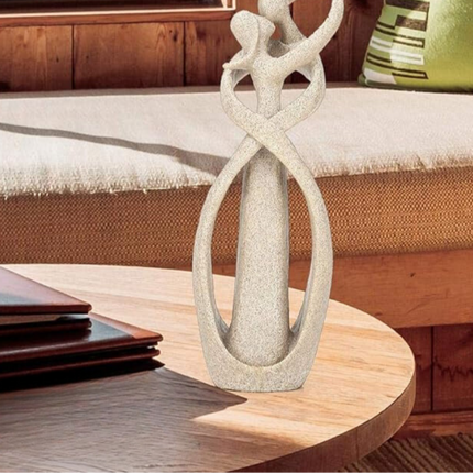 Eternal Embrace Sculpture | Abstract Art | Symbol of Timeless Love | Elegant Home Decor | Thoughtful Gift for Art Lovers