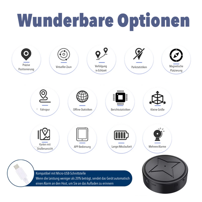 SecureTrack Magnetic Mini GPS Tracker | Real-Time Vehicle Locator | Compact Design | Long Battery Life | Easy Install | Theft Protection