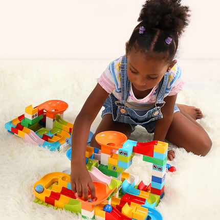 Interactive Marble Racer Kit | STEM Learning | Creative Build & Race Set for Kids | 168 Pieces | Educational Toy for Ages 3+ | Develop Motor Skills & Imagination | ABS Plastic | Blocks, Funnels & Slides