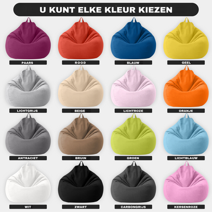 Premium Linen Bean Bag with Filling | Ergonomic Support | Removable Washable Cover | Multiple Sizes and Colors | Soft & Durable | Ideal for Living Room and Bedroom