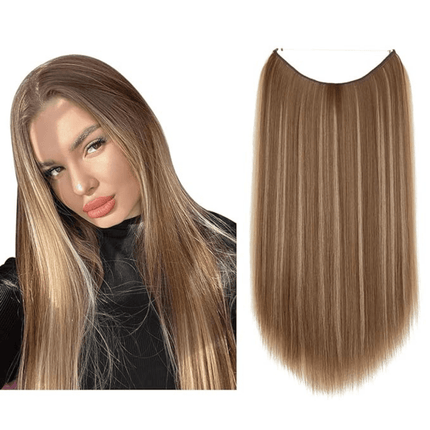 Invisible Wire Hair Extensions | Wavy & Straight Styles | Quick & Secure Application | Lightweight Comfort | Adjustable Wire for Custom Fit | No Clips & Hair-Friendly | Perfect for Effortless Length & Volume
