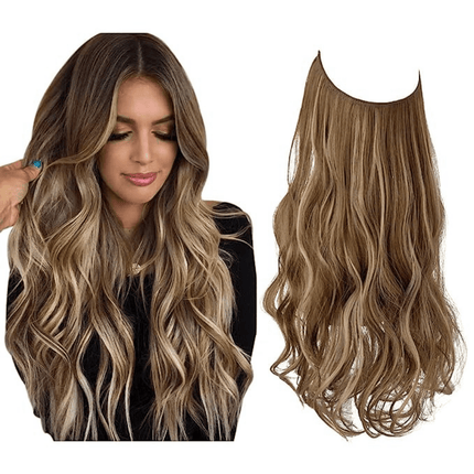 Invisible Wire Hair Extensions | Wavy & Straight Styles | Quick & Secure Application | Lightweight Comfort | Adjustable Wire for Custom Fit | No Clips & Hair-Friendly | Perfect for Effortless Length & Volume