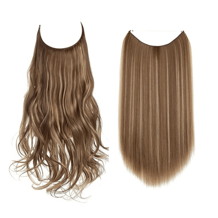 Invisible Wire Hair Extensions | Wavy & Straight Styles | Quick & Secure Application | Lightweight Comfort | Adjustable Wire for Custom Fit | No Clips & Hair-Friendly | Perfect for Effortless Length & Volume