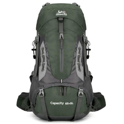 PeakPioneer 60L Rugged Expedition Pack | Rain Cover & Ergonomic Support | Multiple Compartments | Travel & Adventure Essential