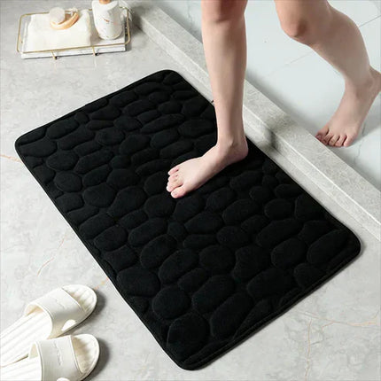 Plush Memory Foam Mat | Rapid Water Absorption | Non-Slip Backing | Cozy Microfiber Flannel | Easy Care Machine Washable | Soft and Safe for Bathroom Use | Versatile Home Accessory