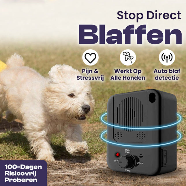 BarkBuddy Ultrasonic Bark Control Device | Humane & Non-Invasive Training Tool | Adjustable Intensity Levels | Automatic Detection | Safe & Effective for Multiple Dogs | Rechargeable & Waterproof