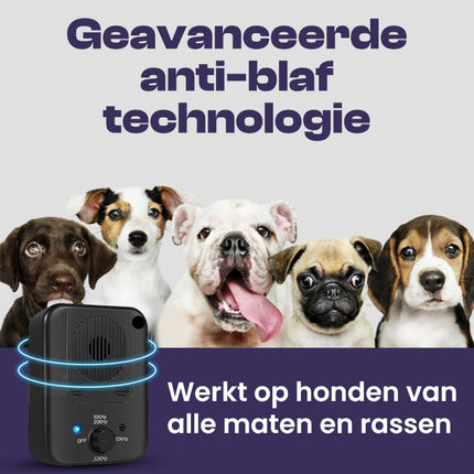 BarkBuddy Ultrasonic Bark Control Device | Humane & Non-Invasive Training Tool | Adjustable Intensity Levels | Automatic Detection | Safe & Effective for Multiple Dogs | Rechargeable & Waterproof