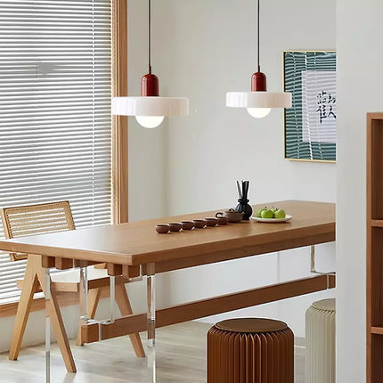 Bauhaus Pendant Light | Vivid Colored Glass | Modern Design | Functional Home Decor | Energy Efficient Lighting for Living Room, Dining Room, Bedroom