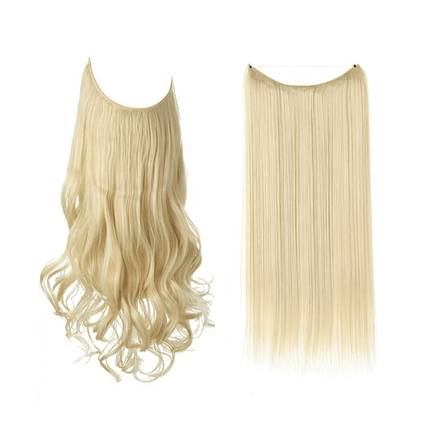Invisible Wire Hair Extensions | Wavy & Straight Styles | Quick & Secure Application | Lightweight Comfort | Adjustable Wire for Custom Fit | No Clips & Hair-Friendly | Perfect for Effortless Length & Volume