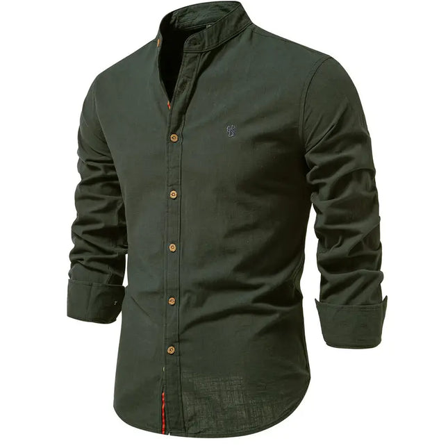 Leon Men's Long-Sleeve Button-Up Shirt | Versatile Colors | Comfortable Fit | Perfect for Spring
