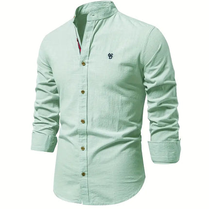 Leon Men's Long-Sleeve Button-Up Shirt | Versatile Colors | Comfortable Fit | Perfect for Spring