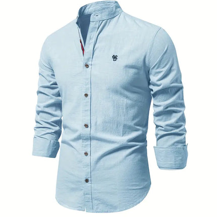 Leon Men's Long-Sleeve Button-Up Shirt | Versatile Colors | Comfortable Fit | Perfect for Spring