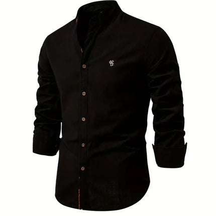 Leon Men's Long-Sleeve Button-Up Shirt | Versatile Colors | Comfortable Fit | Perfect for Spring