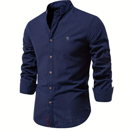 Leon Men's Long-Sleeve Button-Up Shirt | Versatile Colors | Comfortable Fit | Perfect for Spring