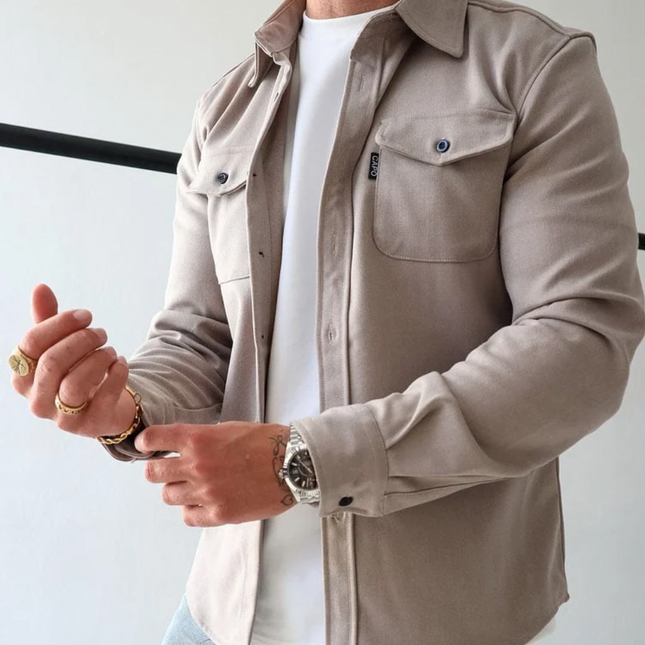 Men's Versatile Overshirt | Autumnal Color Tones | Comfortable & Stylish | Sizes S-4XL | Perfect for Layering | Easy Care