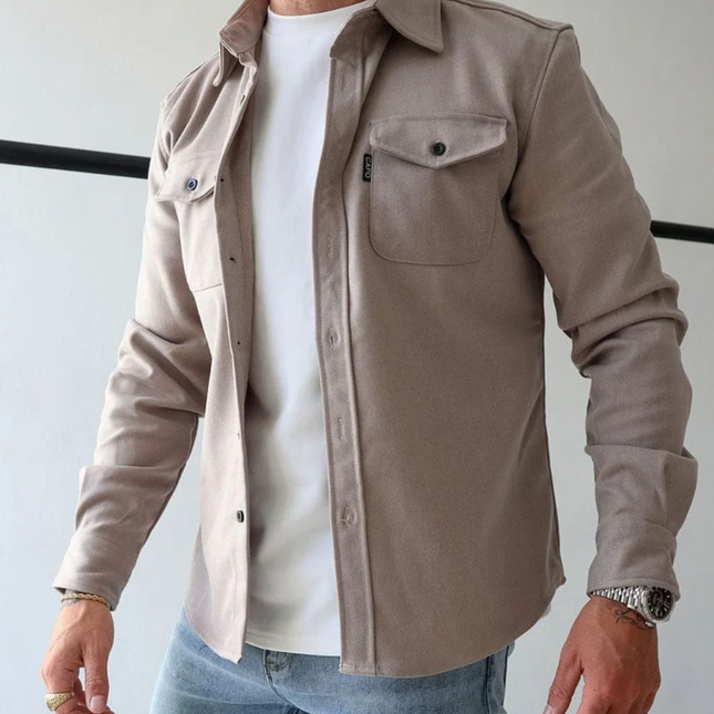 Men's Versatile Overshirt | Autumnal Color Tones | Comfortable & Stylish | Sizes S-4XL | Perfect for Layering | Easy Care