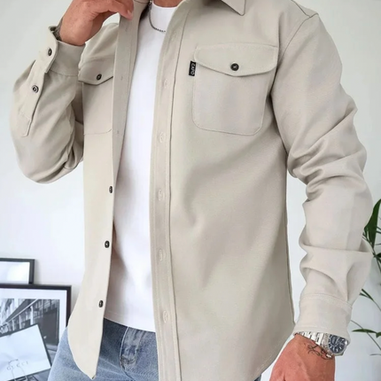 Men's Versatile Overshirt | Autumnal Color Tones | Comfortable & Stylish | Sizes S-4XL | Perfect for Layering | Easy Care