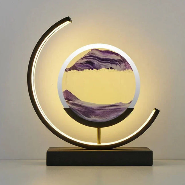 Serenova | Harmony Sand Landscape Lamp | Calming Desert-Inspired Lighting | Handmade Decorative Artwork | Home Tranquility