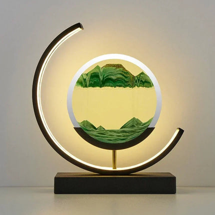 Serenova | Harmony Sand Landscape Lamp | Calming Desert-Inspired Lighting | Handmade Decorative Artwork | Home Tranquility