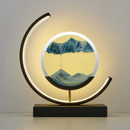 Serenova | Harmony Sand Landscape Lamp | Calming Desert-Inspired Lighting | Handmade Decorative Artwork | Home Tranquility