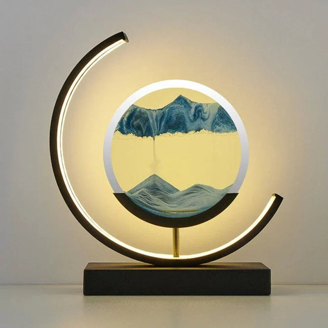 Serenova | Harmony Sand Landscape Lamp | Calming Desert-Inspired Lighting | Handmade Decorative Artwork | Home Tranquility