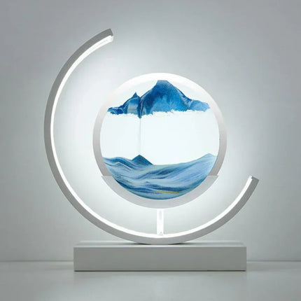 Serenova | Harmony Sand Landscape Lamp | Calming Desert-Inspired Lighting | Handmade Decorative Artwork | Home Tranquility