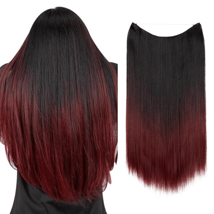 Invisible Wire Hair Extensions | Wavy & Straight Styles | Quick & Secure Application | Lightweight Comfort | Adjustable Wire for Custom Fit | No Clips & Hair-Friendly | Perfect for Effortless Length & Volume