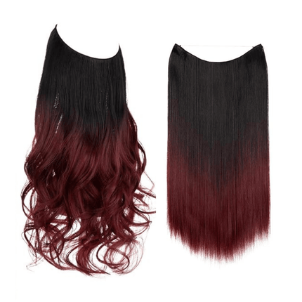Invisible Wire Hair Extensions | Wavy & Straight Styles | Quick & Secure Application | Lightweight Comfort | Adjustable Wire for Custom Fit | No Clips & Hair-Friendly | Perfect for Effortless Length & Volume