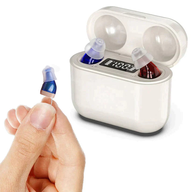 HearPro | Invisible Rechargeable Device for Mild to Moderate Hearing Loss | Effortless Volume Control | Superior Sound Quality | Easy to Use | Long Battery Life | Discreet & Comfortable Design