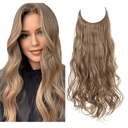 Invisible Wire Hair Extensions | Wavy & Straight Styles | Quick & Secure Application | Lightweight Comfort | Adjustable Wire for Custom Fit | No Clips & Hair-Friendly | Perfect for Effortless Length & Volume