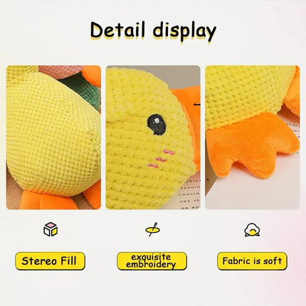 Soft Plush Duck Companion | Anxiety-Reducing Squeaker Toy for Dogs | Calming Cuddly Playmate