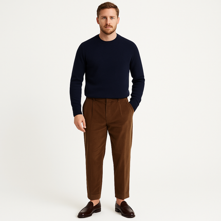 Armoire Melbourne Men's Comfortable Corduroy Trousers | Versatile Fit | Premium Quality Fabric | All-Season Wear | Easy Care | Perfect for Casual Outings | Timeless Style