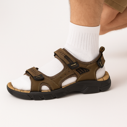 Cushioned Sandals for Men | Advanced Comfort | Stylish Design | Versatile Footwear | Foot and Knee Support | Pain Relief | Fashionable Outings | Various Sizes Available