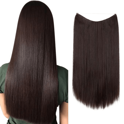 Invisible Wire Hair Extensions | Wavy & Straight Styles | Quick & Secure Application | Lightweight Comfort | Adjustable Wire for Custom Fit | No Clips & Hair-Friendly | Perfect for Effortless Length & Volume