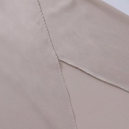 VISCONTE | Midi Dress with Spaghetti Straps | Backless Wrap Style | Curve-Enhancing Draped Design | Elegant Slit