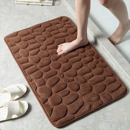 Plush Memory Foam Mat | Rapid Water Absorption | Non-Slip Backing | Cozy Microfiber Flannel | Easy Care Machine Washable | Soft and Safe for Bathroom Use | Versatile Home Accessory