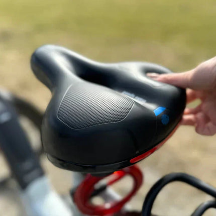 CloudComfort Pro | Ergonomic Shock-Absorbing Bicycle Saddle | Built-In Lighting | Breathable & Weatherproof | Pain-Free Cycling Comfort | Soft Pressure-Relief Design