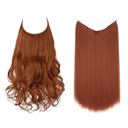 Invisible Wire Hair Extensions | Wavy & Straight Styles | Quick & Secure Application | Lightweight Comfort | Adjustable Wire for Custom Fit | No Clips & Hair-Friendly | Perfect for Effortless Length & Volume