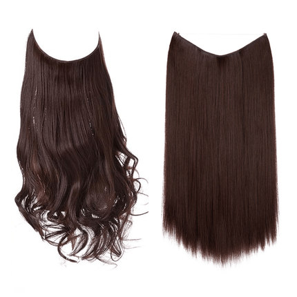 Invisible Wire Hair Extensions | Wavy & Straight Styles | Quick & Secure Application | Lightweight Comfort | Adjustable Wire for Custom Fit | No Clips & Hair-Friendly | Perfect for Effortless Length & Volume