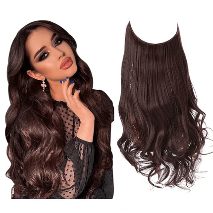 Invisible Wire Hair Extensions | Wavy & Straight Styles | Quick & Secure Application | Lightweight Comfort | Adjustable Wire for Custom Fit | No Clips & Hair-Friendly | Perfect for Effortless Length & Volume