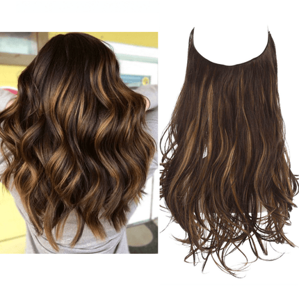 Invisible Wire Hair Extensions | Wavy & Straight Styles | Quick & Secure Application | Lightweight Comfort | Adjustable Wire for Custom Fit | No Clips & Hair-Friendly | Perfect for Effortless Length & Volume