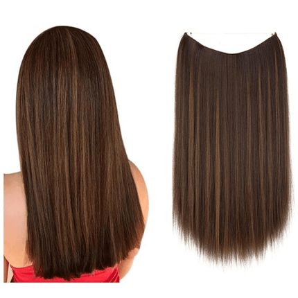Invisible Wire Hair Extensions | Wavy & Straight Styles | Quick & Secure Application | Lightweight Comfort | Adjustable Wire for Custom Fit | No Clips & Hair-Friendly | Perfect for Effortless Length & Volume